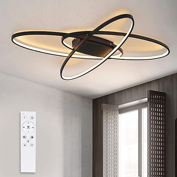 Nettlife LED Deckenleuchte Wohnzimmer Dimmbar Weiß günstig online kaufen