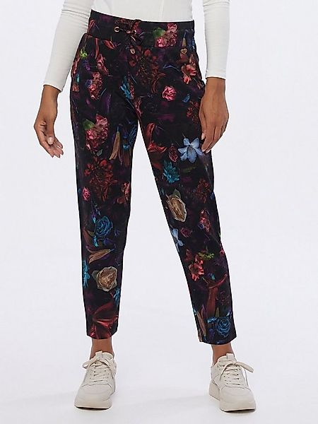 MONACO blue WEEKEND Jogger Pants Sweathose figurumspielend mit Blumen-Print günstig online kaufen