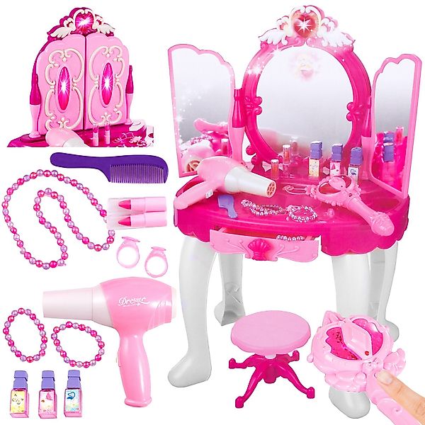 kinderplay Schminktisch Rosa Schminktisch Kinder mit günstig online kaufen