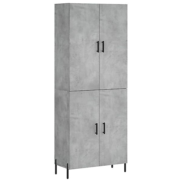 vidaXL Highboard Betongrau 69,5x34x180 cm Holzwerkstoff 3195687 günstig online kaufen
