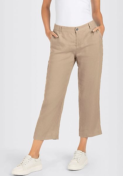 MAC Leinenhose "NORA cropped" Sommerhose temperaturausgleichend und angeneh günstig online kaufen