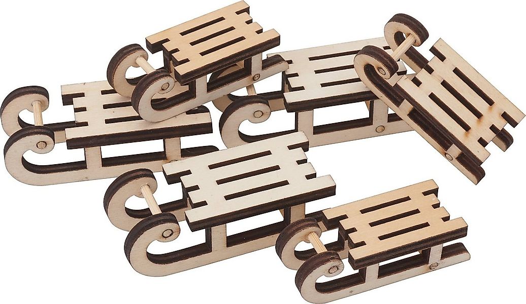 VBS Dekofigur Schlitten Oakley (6 St), 6 Stück günstig online kaufen