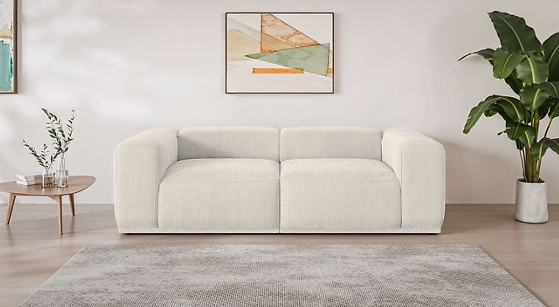 s.Oliver Big-Sofa »EMMERIK Designersofa, 3-Sitzer mit Wellenfederung, B/T/H günstig online kaufen