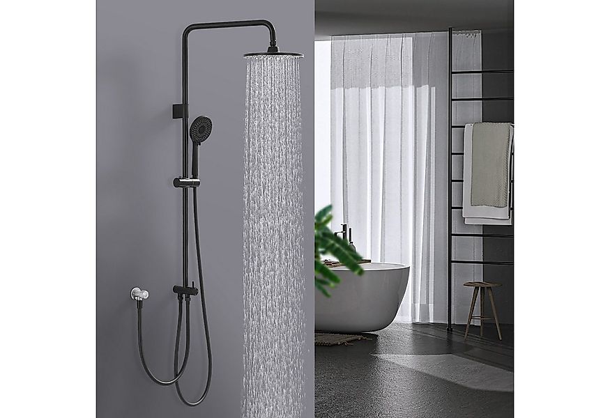HOMELIVE Duschsystem ohne Armatur Edelstahl Brausegarnitur mit Handbrause D günstig online kaufen