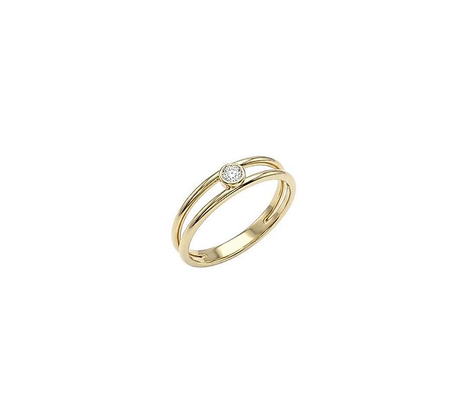 Suzan Gold Goldring Suzan Gold® 375 Echtgold Ring für Damen mit rundem Zirk günstig online kaufen