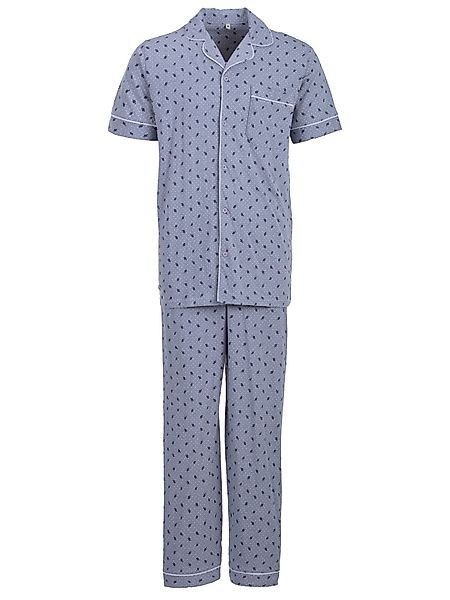 Henry Terre Schlafanzug Pyjama Set Kurzarm günstig online kaufen