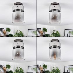 hofstein Deckenleuchte 1-flammige Deckenlampe aus Metall/Glas günstig online kaufen