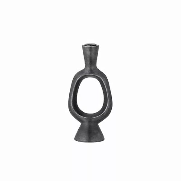 Kerzenleuchter Bijan plastikmaterial schwarz / Polyesterharz - L 11 x H 23, günstig online kaufen