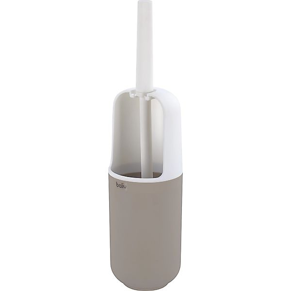 baliv WC-Bürstenhalter Weiß-Beige Kunststoff günstig online kaufen
