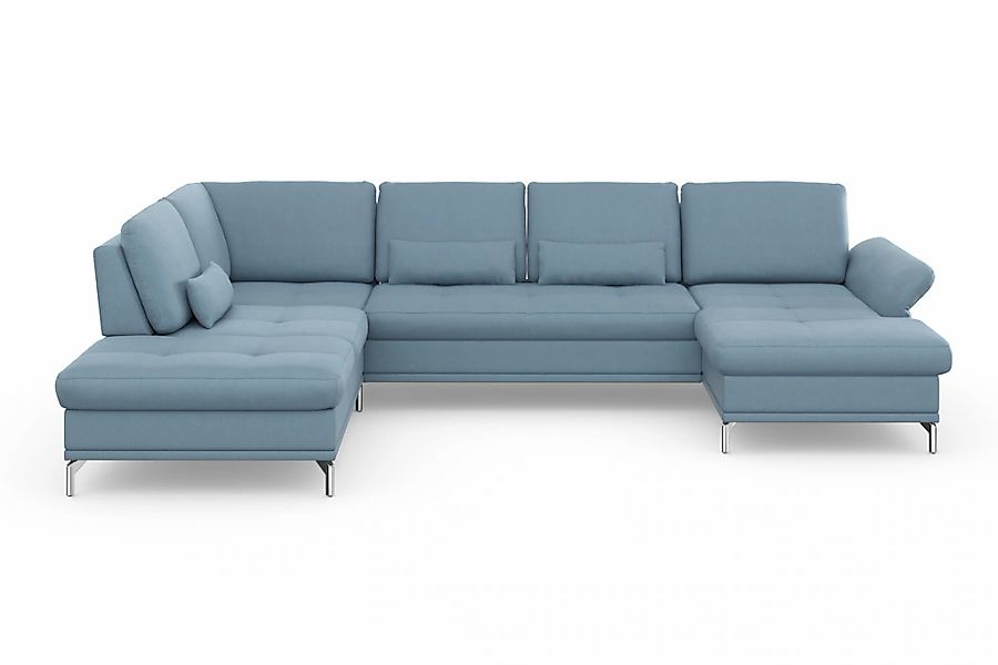 INOSIGN Wohnlandschaft »Palm Beach U-Form« Federkern, mit Sitztiefenverstel günstig online kaufen