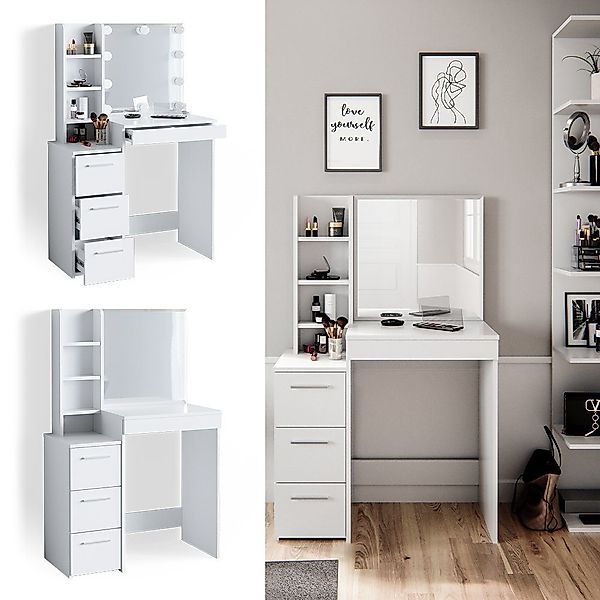 Vicco Schminktisch Meryl, Weiß, 80 cm günstig online kaufen