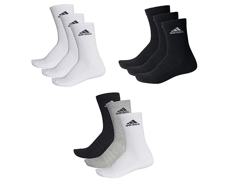 adidas Performance Socken 3S CUSHIONED CREW 9P (Spar-Pack, 9-Paar, 9er-Pack günstig online kaufen