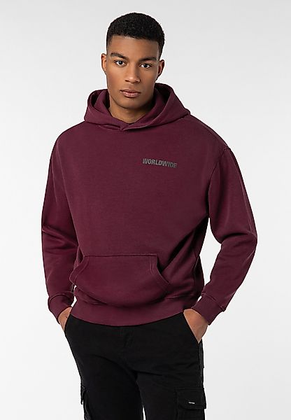 SUBLEVEL Hoodie Herren Kapuzenpullover Worldwide Print günstig online kaufen