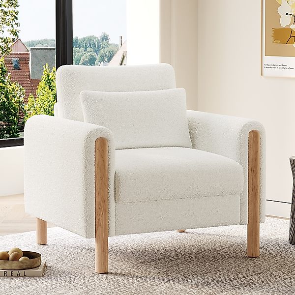 OKWISH Sessel Dickem Teddy-Samt (Polstersessel, Relaxsessel, günstig online kaufen