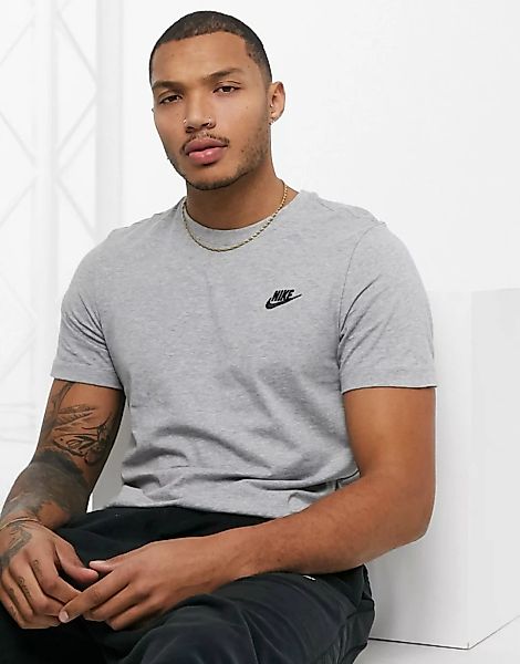 Nike – Club – T-Shirt in Grau günstig online kaufen