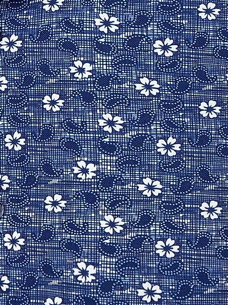 R2 Hemd Tech Knit Flowers & Paisley Blau - Größe 41 günstig online kaufen