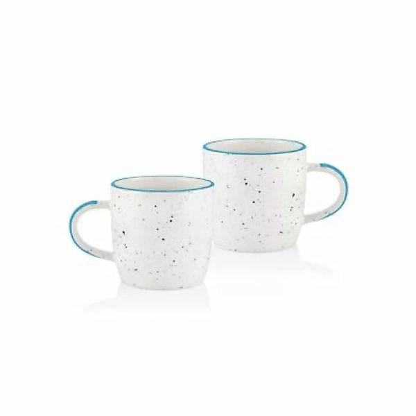 THE MIA Kaffeetasse 2er Set Dots - blau weiß günstig online kaufen