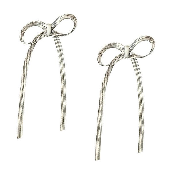 Ella Jonte Paar Ohrhänger, Schleife, lange Ohrstecker gold oder silber, ele günstig online kaufen