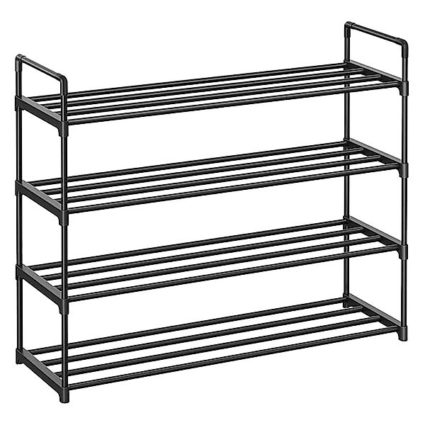 Songmics Schuhregal Deky 4 Ebenen Schwarz günstig online kaufen