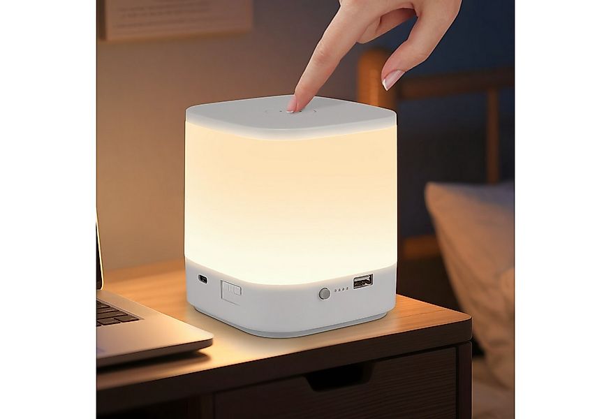Nettlife LED Nachttischlampe 2ER Touch Dimmbar Akku 1800mAH USB Aufladbar W günstig online kaufen