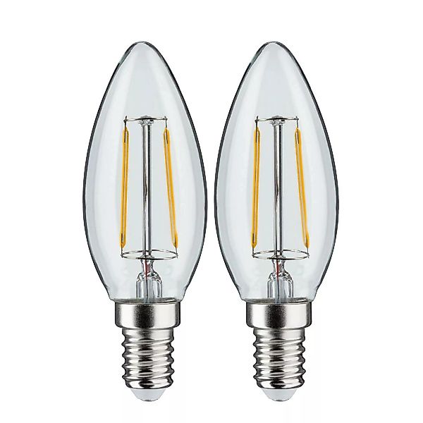 Paulmann LED-Kerze E14 2,7W 2700K Filament 2er-Set günstig online kaufen