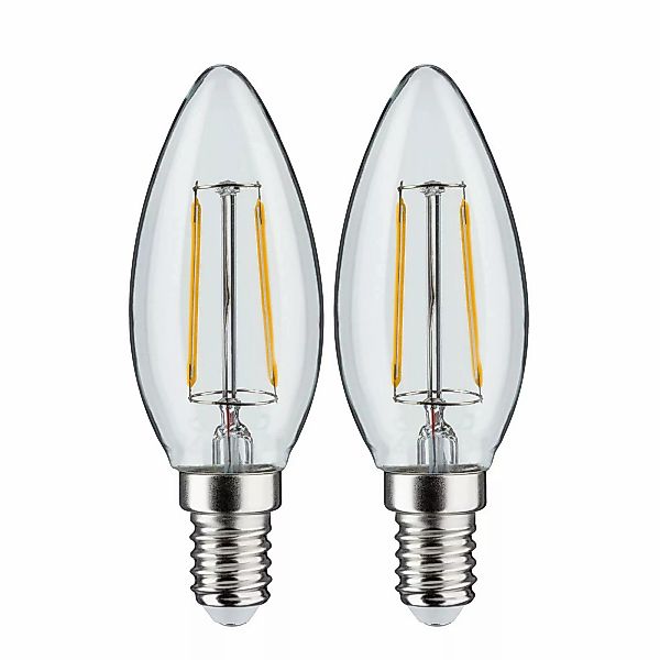 Paulmann LED-Kerze E14 2,7W 2700K Filament 2er-Set günstig online kaufen