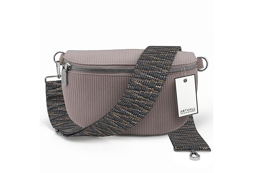 ARTVALL Umhängetasche Cord Handtasche Brusttasche Crossbody Bag Rosé (Tasch günstig online kaufen