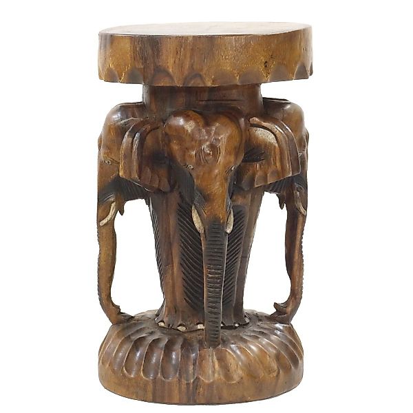 Oriental Galerie Blumenhocker Rundhocker Elefant 50 günstig online kaufen