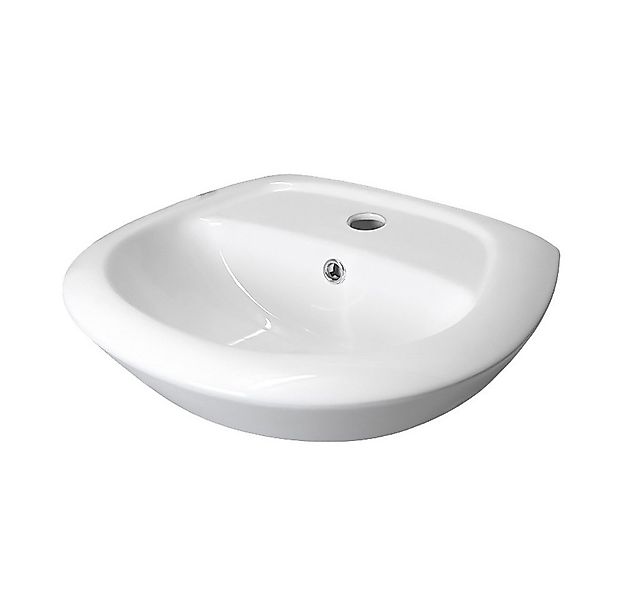 Stabilo Sanitär Waschbecken Keramik Wandhängewaschbecken inkl. Abflussrohr günstig online kaufen