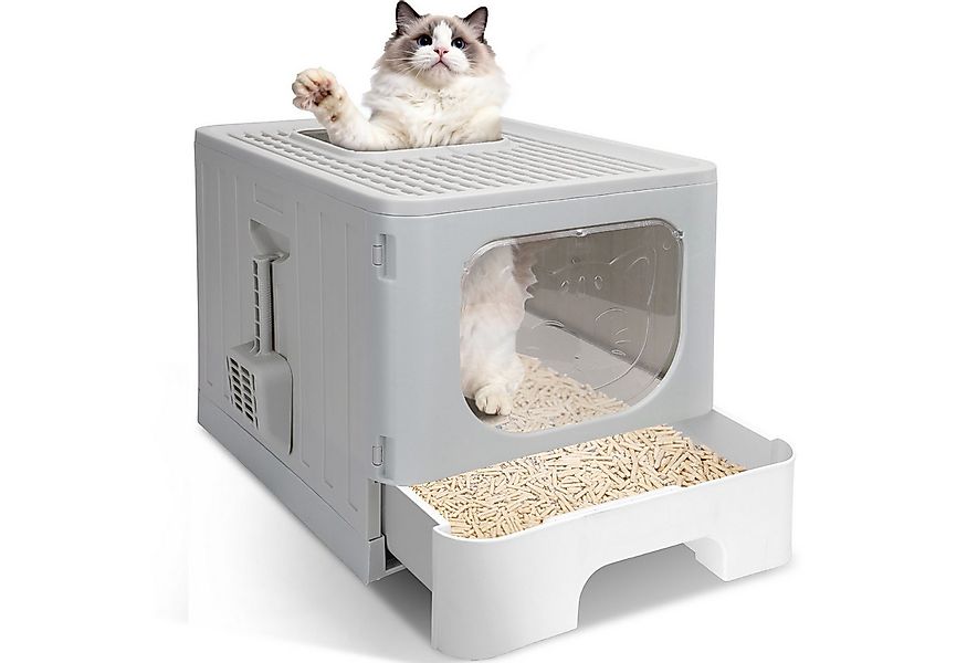 nobleza Katzentoilette Katzentoilette mit Deckel Katzenklo Katzen günstig online kaufen