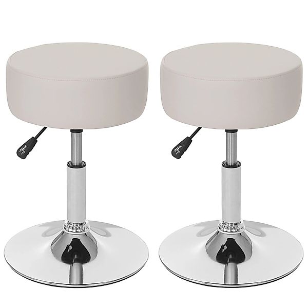 PROREGAL 2er-Set Hocker Höhenverstellbar Und Drehbar Sitzhöhe 43-55cm Durch günstig online kaufen