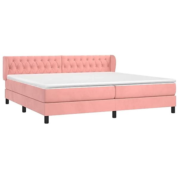 vidaXL Boxspringbett mit Matratze Rosa 200x200 cm Samt 3127696 günstig online kaufen