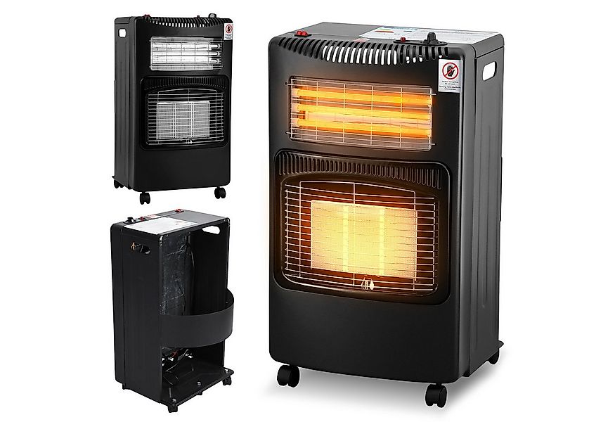 Clanmacy Heizlüfter Gasheizung 4,2KW Gasofen 3 Heizstufen 50cm Gasschlauch günstig online kaufen