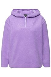 Ulla Popken Hoodie Teddypullover Plüsch Kapuze günstig online kaufen
