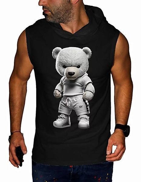 RMK Tanktop Herren Tanktop Muskelshirt Gym Ärmellos Shirt mit Teddybär Druc günstig online kaufen