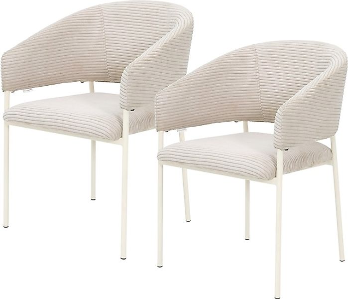 TOM TAILOR HOME Armlehnstuhl »EMBRACE ARMCHAIR« (Set) 2 Stk. Breitcord Essz günstig online kaufen