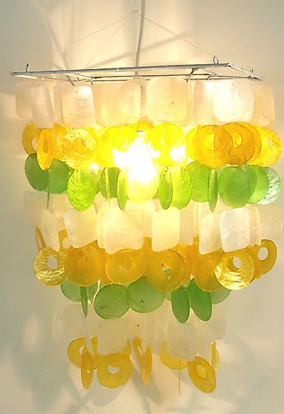 Guru-Shop Deckenleuchten Deckenlampe, Muschelleuchte aus hunderten.., günstig online kaufen