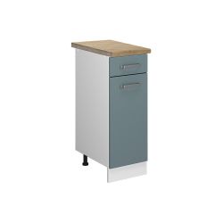 Vicco Unterschrank R-Line, Blau-Grau/Weiß, 30 cm, günstig online kaufen