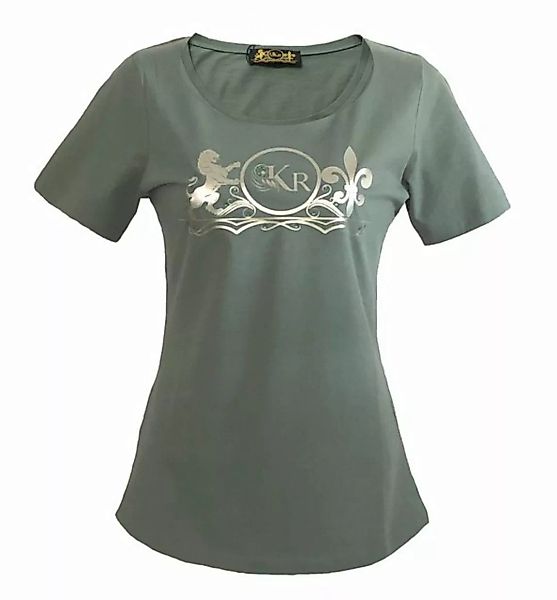 KR-Industries T-Shirt Shirt Leaf Designerlabel, edles Shirt mit Glitzerstei günstig online kaufen