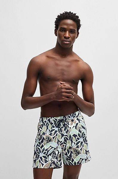 HUGO Badeshorts CALALA mit tropischen Muster günstig online kaufen