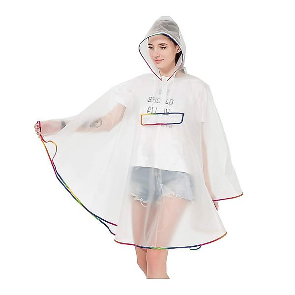 RWEUOQ Regenmantel Transparenter Damen-Regenponcho, transparenter Poncho günstig online kaufen
