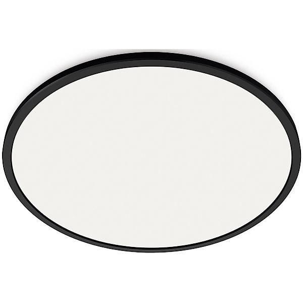 WiZ LED-Deckenleuchte SuperSlim Tunable White 1500,m Schwarz Ø 29,2 cm günstig online kaufen