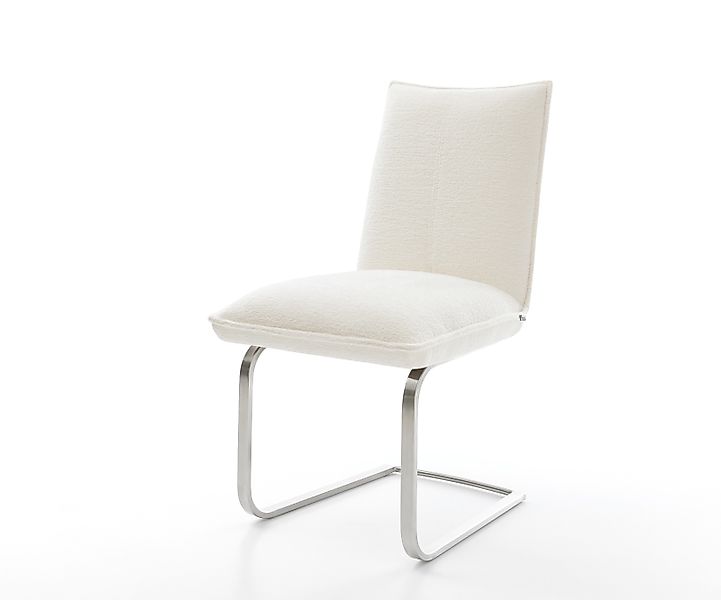 Freischwinger Lelio-Flex Bouclé Soft Beige Freischwinger flach Edelstahl Ta günstig online kaufen