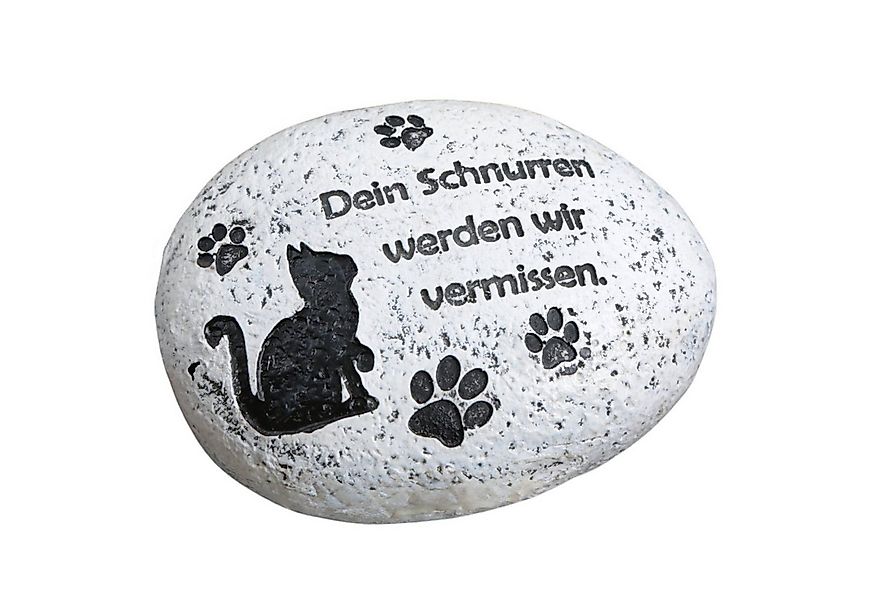 Logbuch-Verlag Dekofigur Gedenkstein Katze mit Spruch Dein Schnurren... 9,5 günstig online kaufen