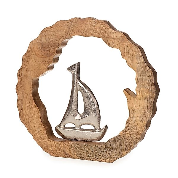 Deko-Ring mit Segelboot 20 cm günstig online kaufen