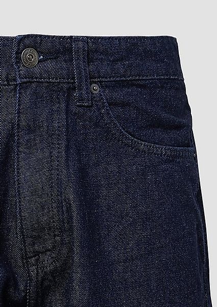 QS Bermudas Denimshorts / Loose Fit / Mid Rise Waschung günstig online kaufen