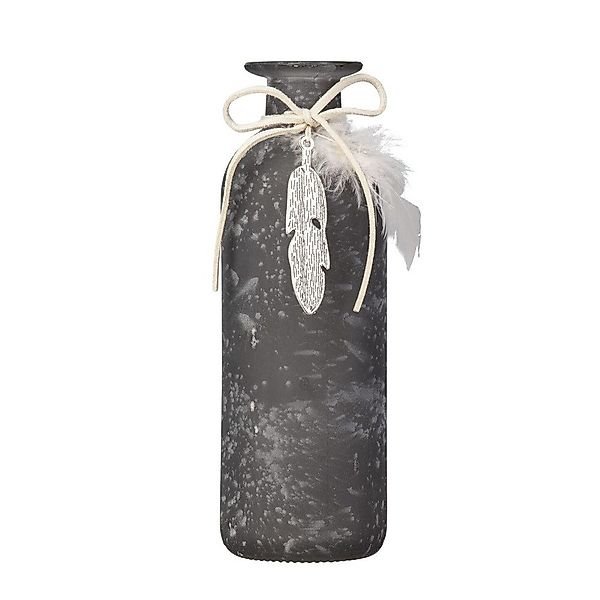 MICA Dekovase Glas-Vase in Flaschenform- schwarz, günstig online kaufen