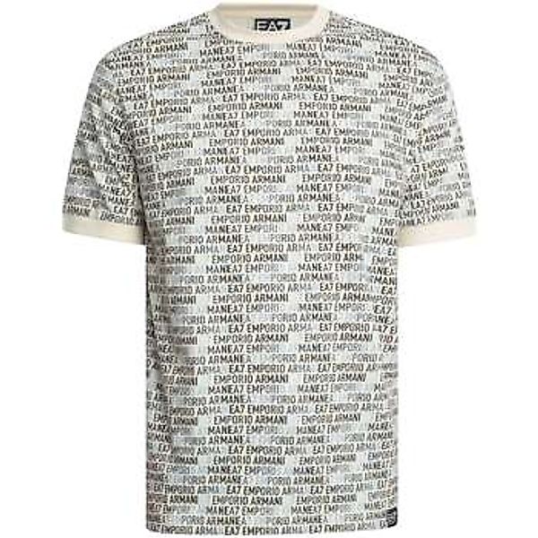 Emporio Armani EA7  T-Shirt T-Shirt mit Logo-Muster günstig online kaufen