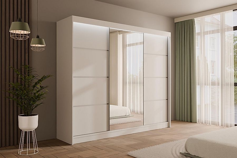 ALTDECOR Schiebetürenschrank PAOKI (Kleiderschrank Garderobenschrank mit vi günstig online kaufen