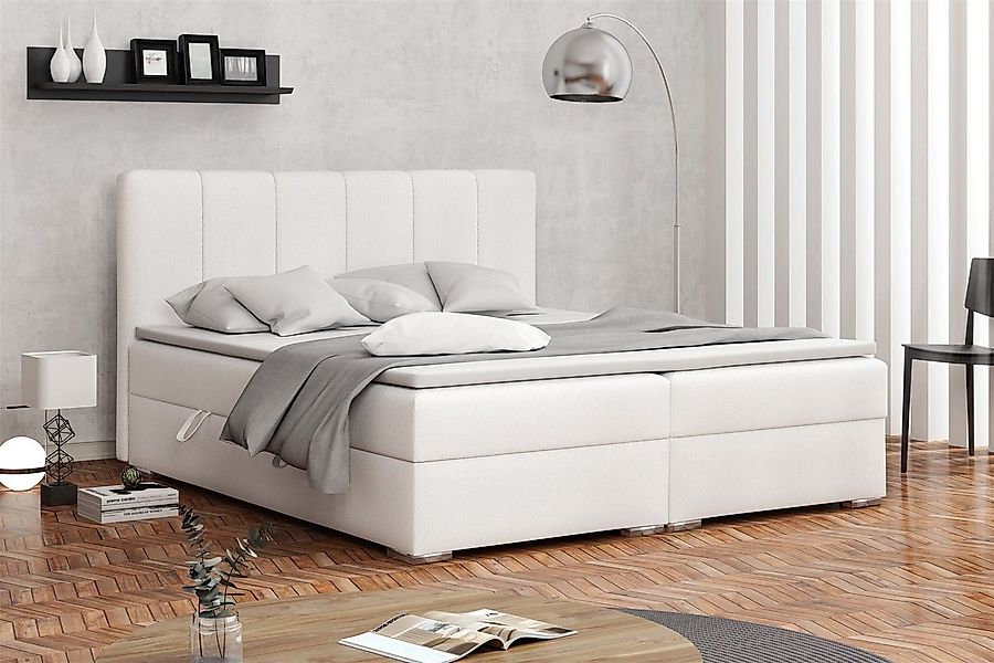 Fun Möbel Boxbett Schlafzimmerbett ALVARA in Kunstleder o. Stoff incl. Bett günstig online kaufen